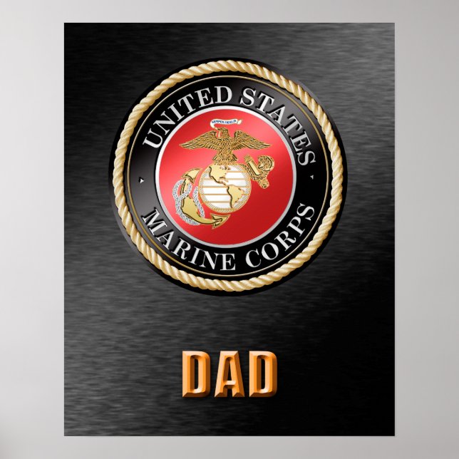 Póster Papá del Cuerpo de Marines de Estados Unidos (Frente)