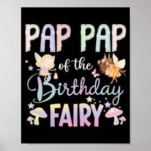 Póster Papá del hada de cumpleaños niña mágica