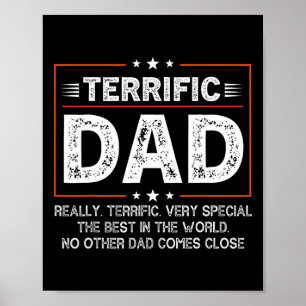 Póster Papá divertido Donald Trump Feliz día del padre 