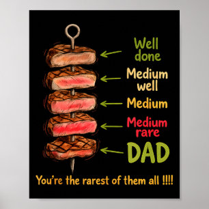 Póster Papá divertido eres el más raro de los padres en e
