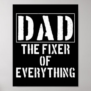 Póster Papá el arreglador de todo lo gracioso padre y#; s