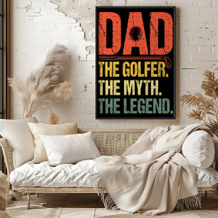 Póster Papá: El Golfer. El Mito. La leyenda