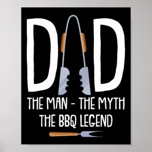 Póster Papá El Hombre El Mito La Raza Funny De La Leyenda