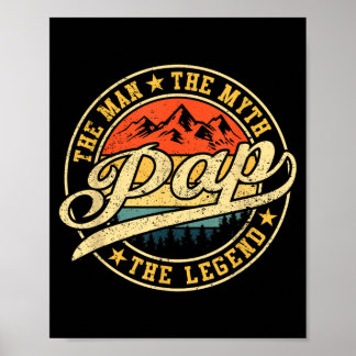 Póster Papá El Único Y La Leyenda Camiseta Divertida