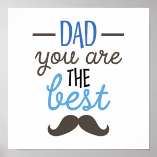 Póster Papá, eres el mejor regalo del Día del Padre.