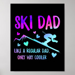 Póster Papá Esquiando Papá Papá Papá Abuelo Guay Snowboar