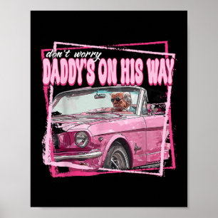 Póster Papá está de camino, casa de los niños, Donald Tru