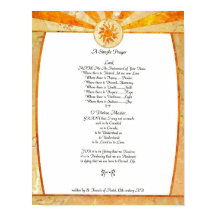 PAPA FRANCIS=ST. FRANCIS SIMPLE PRAYER=Bambú2