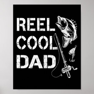Póster Papá Genial de Pesca Regalo del Día del Padre Cami