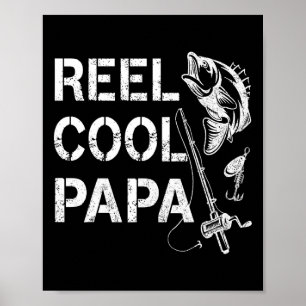 Póster Papa Genial de Pesca Regalos para el Día del Padre