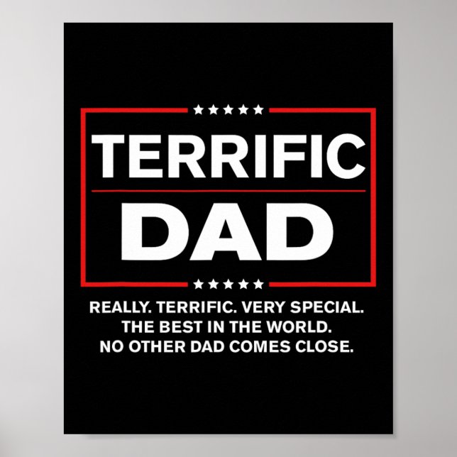 Póster Papá - Gracioso regalo del Día del Padre Donald Tr (Frente)