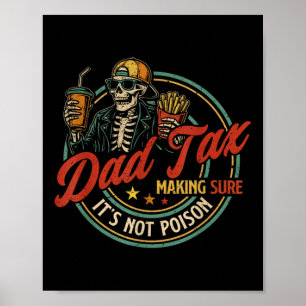 Póster Papá Impuesto Asegurándose De Que No Sea Veneno Es