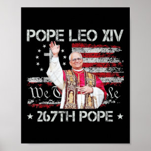 Póster Papa Leo Xiv - Dios bendiga al Papa León Xiv 267º 