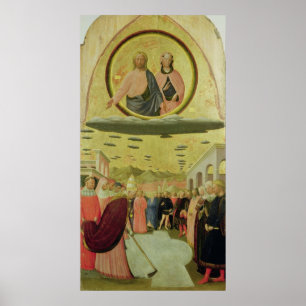 Póster Papa Liberius Founding la basílica