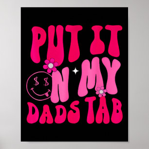 Póster Papá Lo Puso En Mi Pestaña Padres Hijos Padres