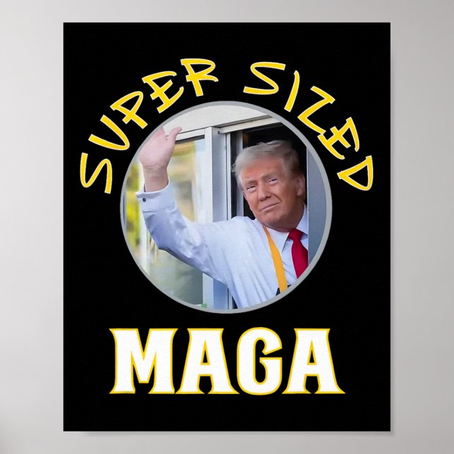 Póster Papá Mac Trump Vance 2024 Hace Papas Fritas  (Frente)