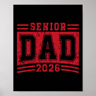 Póster Papá mayor Graduación 2026 Padre orgulloso Graduad