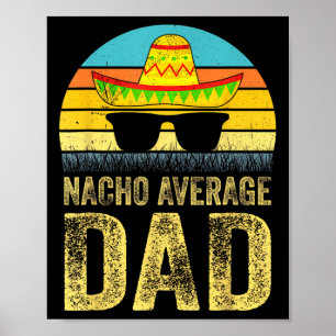 Póster Papá Mexicano Promedio Cinco De Mayo Padre Da