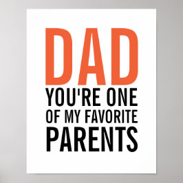 Póster Papá, mi Poster favorito del Día del Padre