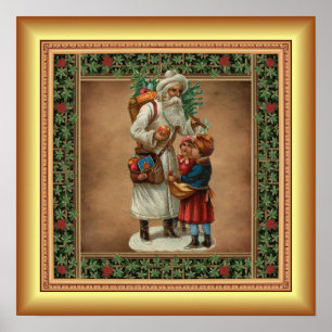 Póster Papá, Navidad, Navidades Regalos, Dorado