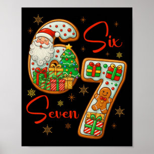 Póster Papá Noel 67 Navidad Seis Siete Traje de Navidad M