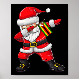 Póster Papá Noel de Zimbabue Niños Chicas Noches