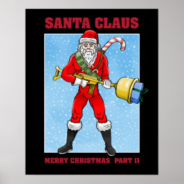 Póster Papá Noel Feliz Navidad Parte 2