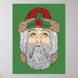 Póster Papá Noel Navidad
