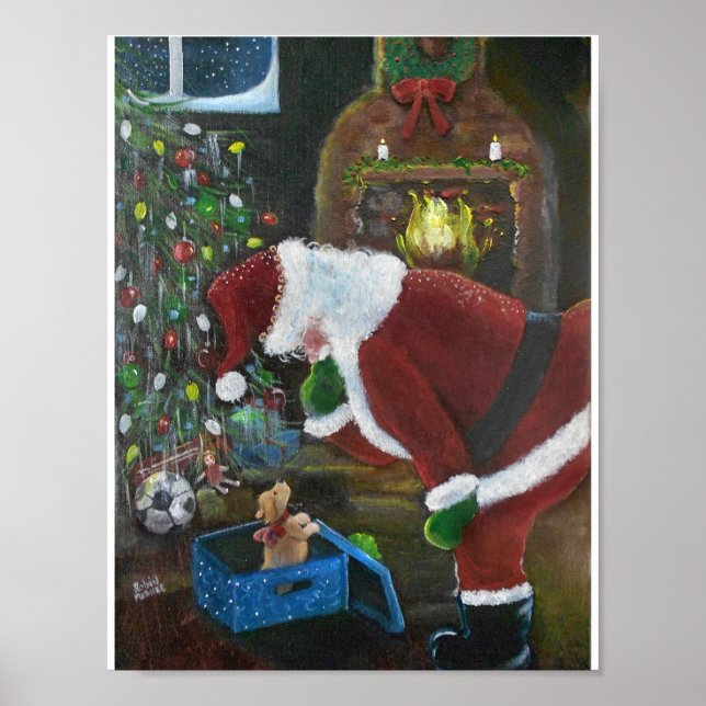 Póster Papá Noel, Navidades (Frente)