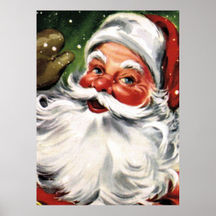 Póster Papá Noel que agita