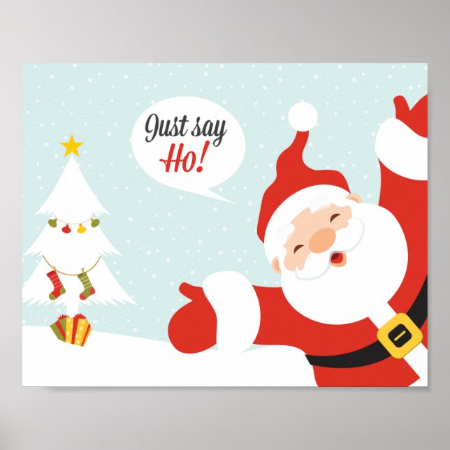 Póster Papá Noel, solo di que te vayas (Frente)