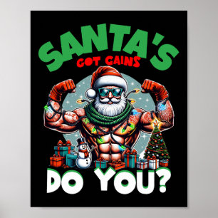 Póster Papá Noel tiene ganancia, ¿sabes cómo construir el