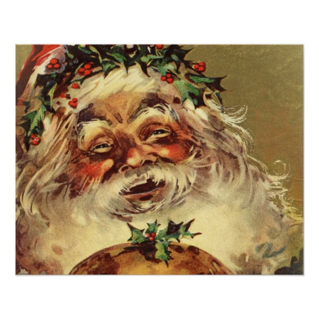 Póster papá noel vintage (Anverso)