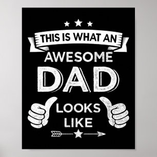 Póster Papá Padre Parece Que Los Navidades Del Día Del Pa