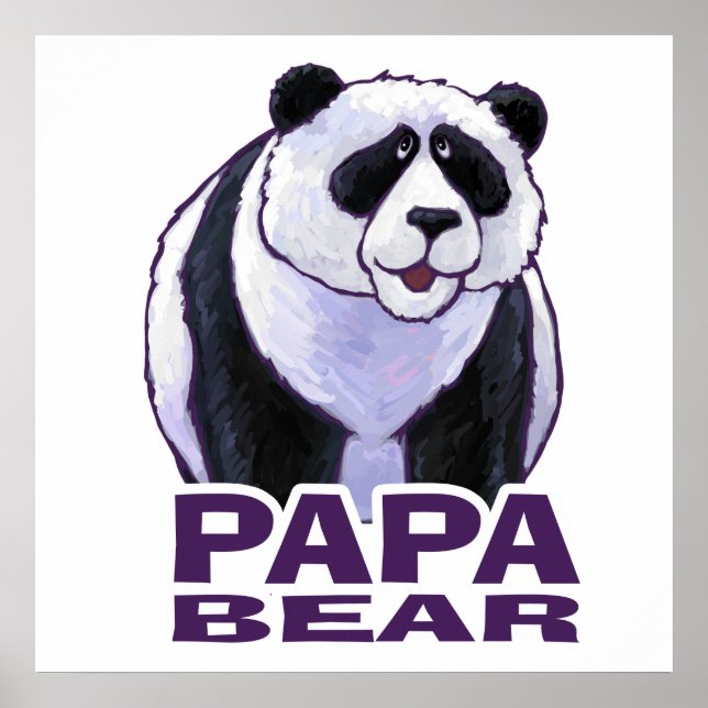 Póster Papa Panda Bear (Frente)