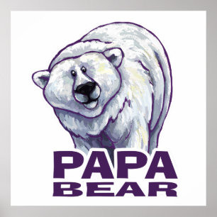 Póster Papa Polar Bear