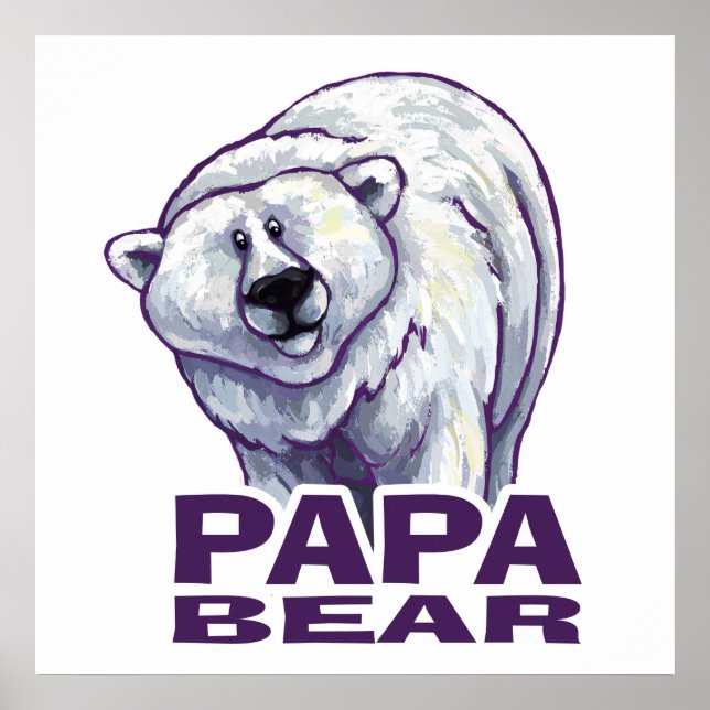 Póster Papa Polar Bear (Frente)