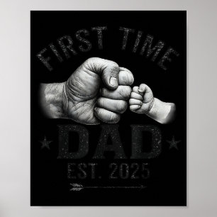 Póster Papá por Primera Vez Est 2025 Puño en Alto Papá Nu