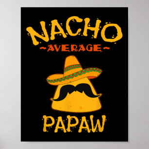 Póster Papá promedio Día del padre Familia mexicana coinc
