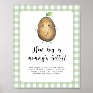 Póster Papa - qué grande es la barriga de mamá juego