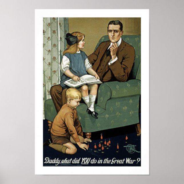 Póster Papá, ¿qué hiciste en la Gran Guerra? (Frente)