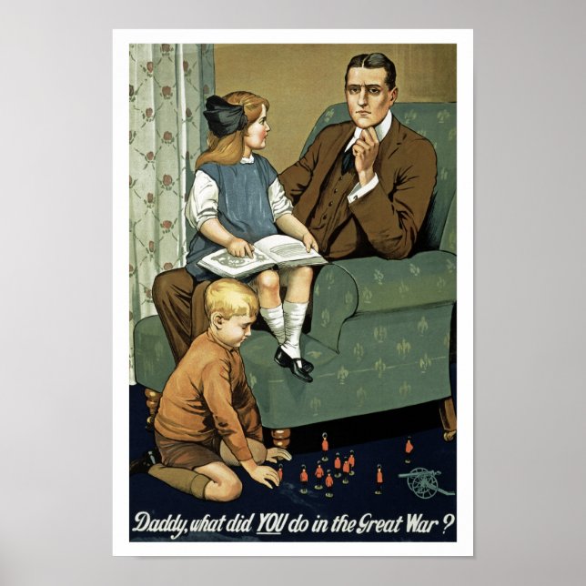 Póster Papá, ¿qué hiciste en la Gran Guerra? (Frente)