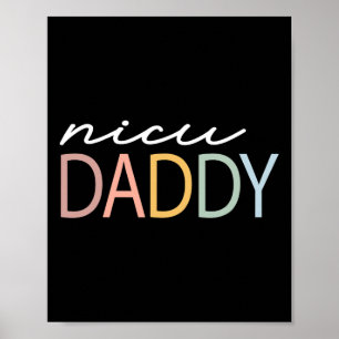 Póster Papa Retro Colorido Nicu Papá Boho Pequeño Guerrer