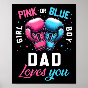 Póster Papá Rosa O Azul Te Ama El Boxeo De La Revelación