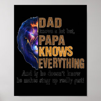 Póster Papá sabe mucho pero papá sabe todo papá