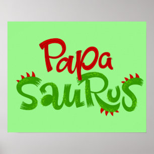 Póster Papa Saurus Graphic