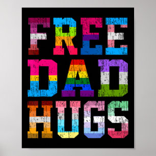 Póster Papá Se Abraza Por El Día De Los Padres Del Mes De