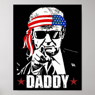Póster Papá Trump 2025 Oficial Papá Trump Divertido