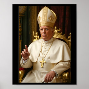 Póster Papa Trump Divertido Presidente Trump Quiere Ser F