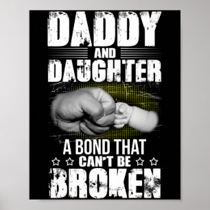 Póster Papá y la hija un bono que no se puede romper